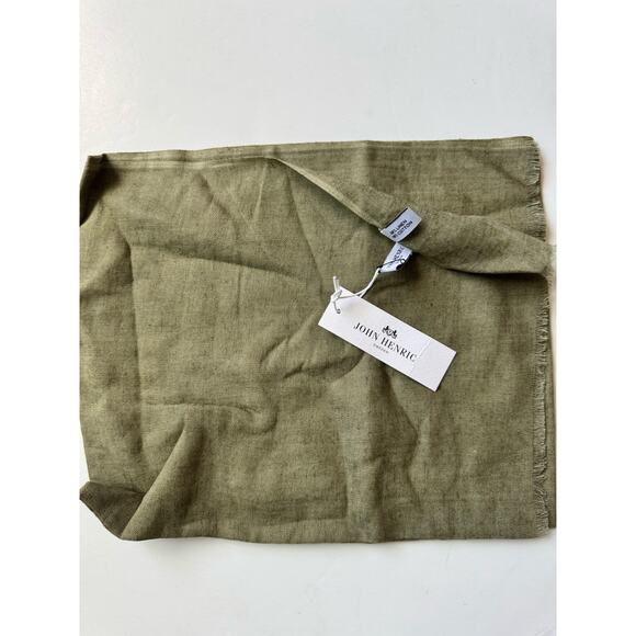John Henric Sweden Linen Blend Scarf NWT - Picture 1 of 6